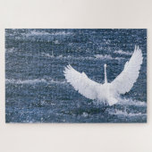 Reinweißes Schweben Puzzle (Horizontal)