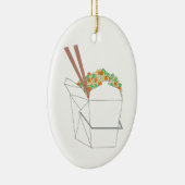 Reis Chinesisch nehmen Container Chopsticks Keramik Ornament (Rechts)