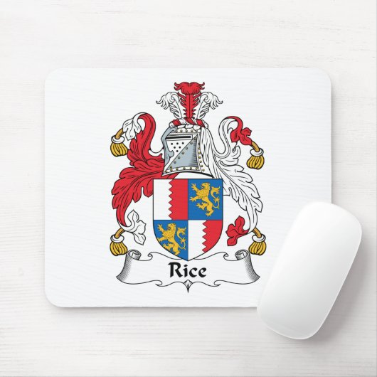 Reis-Familienwappen Mousepad (Mit Mouse)