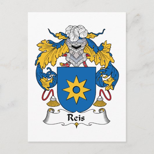 Reis Familienwappen Postkarte (Vorderseite)