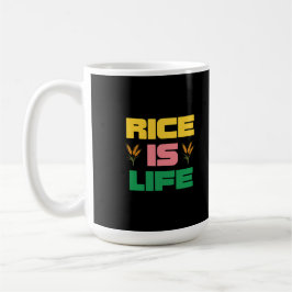 Reis ist Life Fun Typografie Design Kaffeetasse