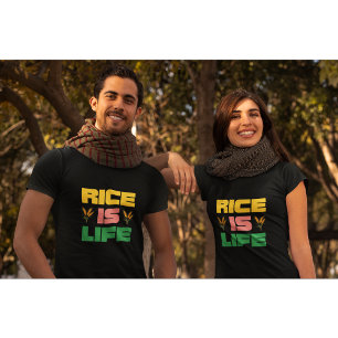 Reis ist Life Fun Typografie Design T-Shirt