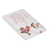 Reis Jagd auf Vögel und Verse Magnet (Rechte Seite)