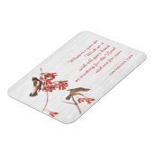 Reis Jagd auf Vögel und Verse Magnet (Linke Seite)