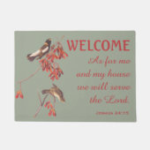 Reis Jagd Vögel und Verse Doormat Fußmatte (Vorderseite)