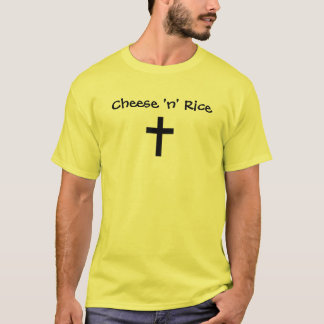 Reis/Jesus Christus des Käse-"n" T-Shirt