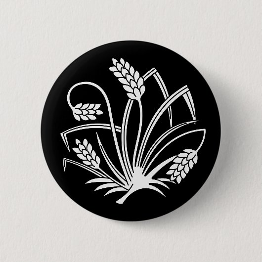 Reis-Schmetterling Button (Vorderseite)