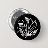 Reis-Schmetterling Button (Vorne & Hinten)