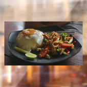 Reis Thailand Asia Thai Food Restaurant Picture Fensteraufkleber (Blatt 2)