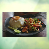 Reis Thailand Asia Thai Food Restaurant Picture Fensteraufkleber (Blatt 3)