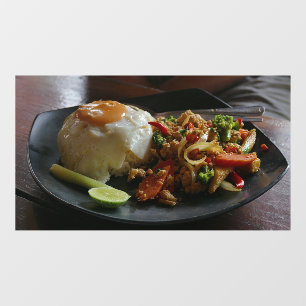 Reis Thailand Asia Thai Food Restaurant Picture Fensteraufkleber