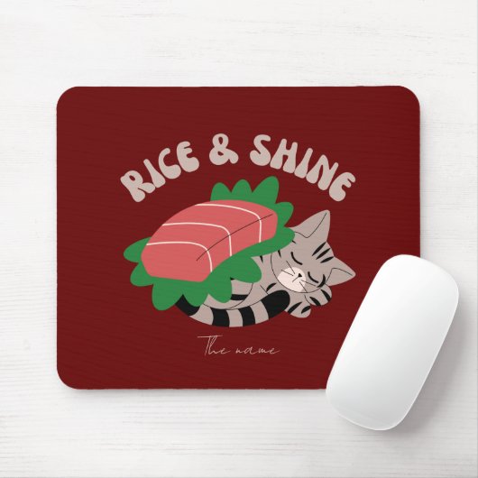 Reis und Glanz, Sushi-Katze Mousepad (Mit Mouse)