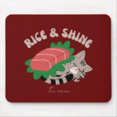 Reis und Glanz, Sushi-Katze Mousepad (Vorne)