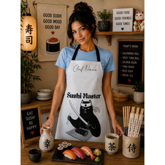 Reis und Glanz, Sushi-Katze Schürze