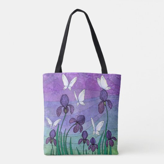 Reis und Schmetterlinge Tasche (Rückseite)