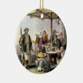 Reis-Verkäufer an der Militärstation von Keramikornament (Rechts)