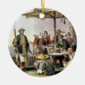 Reis-Verkäufer an der Militärstation von Keramikornament (Vorne)