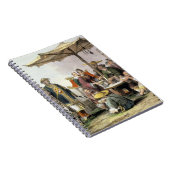 Reis-Verkäufer an der Militärstation von Notizblock (Rechte Seite)