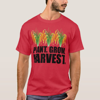 Reisbauer Pflanze wächst Ernte T-Shirt
