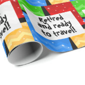 Reisbereite, sonnige Pension Geschenkpapier (Rolleneckpunkt)