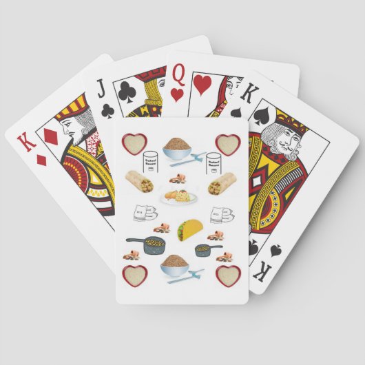 Reisbohnen spielen Kartendeck (Rückseite)