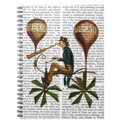 Reise A La Lune Hot Air Ballon Notizblock (Vorderseite)