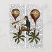 Reise A La Lune Hot Air Ballon Postkarte (Vorderseite)