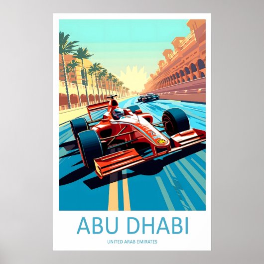 Reise Abu Dhabi Druck Wand Abu Dhabi Circuit Poster (Vorne)