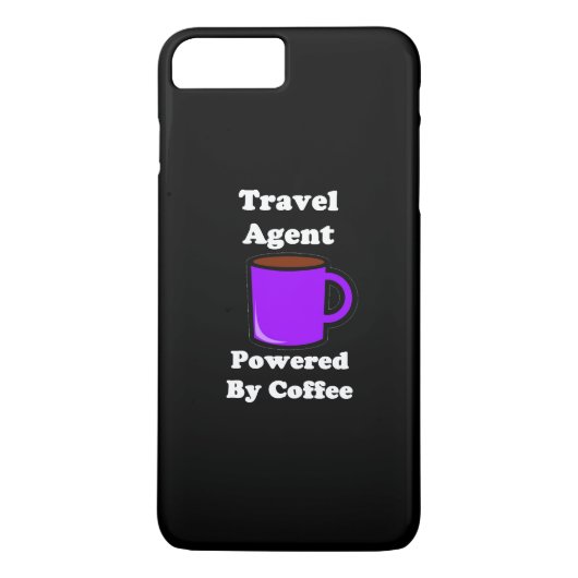 "Reise-Agent" angetrieben durch Kaffee Case-Mate iPhone Hülle (Rückseite)
