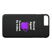 "Reise-Agent" angetrieben durch Kaffee Case-Mate iPhone Hülle (Rückseite (Horizontal))
