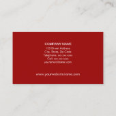 Reise-Agent/Ausflug-Führer Visitenkarte (Rückseite)