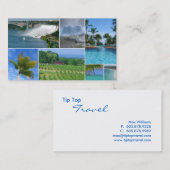 Reise-Agent-Collagen-Geschäfts-Karte Visitenkarte (Vorne/Hinten)
