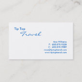 Reise-Agent-Collagen-Geschäfts-Karte Visitenkarte (Rückseite)