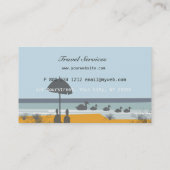 Reise-Agent-Ferien-Ozean-Strand Visitenkarte (Rückseite)