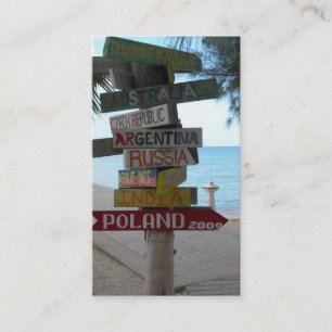 Reise-Agent-Geschäfts-Karte Visitenkarte