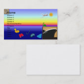 REISE-AGENT-GESCHÄFTS-KARTEN VISITENKARTE (Vorne/Hinten)