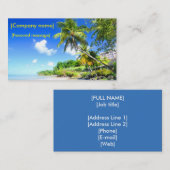 Reise-Agent-Geschäftskarte Visitenkarte (Vorne/Hinten)