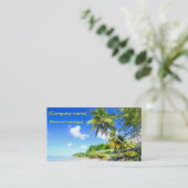 Reise-Agent-Geschäftskarte Visitenkarte (Stehend Vorderseite)