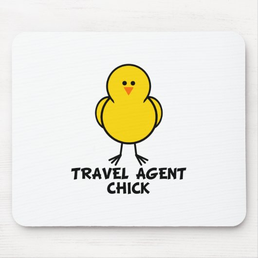 Reise-Agent-Küken Mousepad (Vorne)