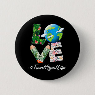 Reise Agent Liebe Welterdtag retten den Planeten Button