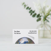 Reise-Agent-privater Pilot Visitenkarte (Stehend Vorderseite)