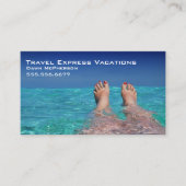 Reise Agent Tropischer Urlaub Visitenkarte (Vorderseite)