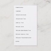 Reise Agent u. Agency_blue marble_global Visitenkarte (Rückseite)