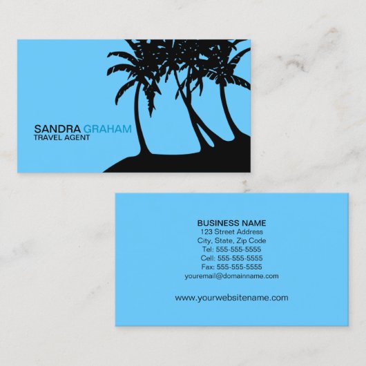 Reise-Agent Visitenkarte (Vorne/Hinten)