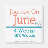 Reise am 2. Juni" Magnet (Vorne)