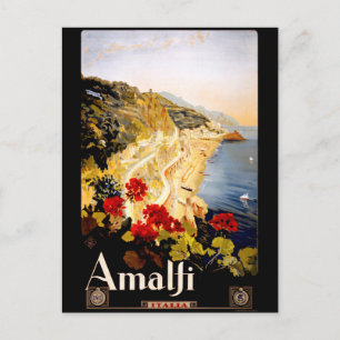 Reise Amalfi Italien Küste Vintage Postkarte