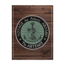 Reise an Bord der Artemis Postkarte