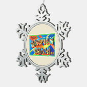 Reise-Andenken des Hampton-Strand-#2 New Schneeflocken Zinn-Ornament (Rechts)