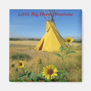 Reise-Andenken-Magnet-Little Big Horn Montana Magnet