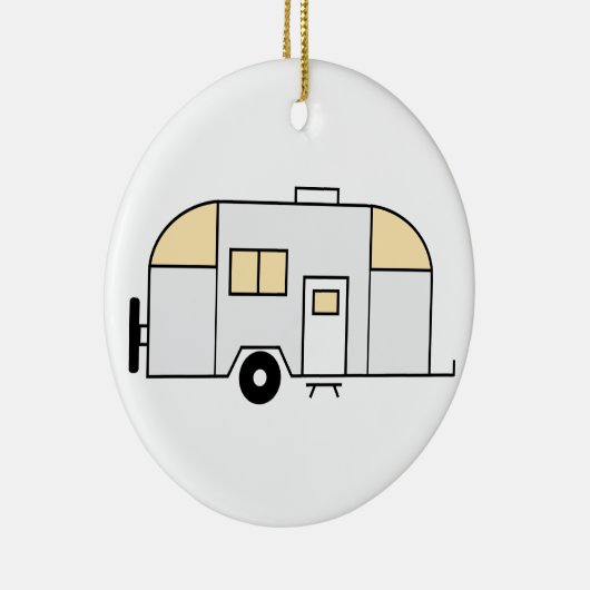 Reise-Anhänger Keramik Ornament (Rechts)